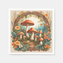 Guardanapo De Papel Casinha de Cogumelo Encantado