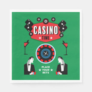 Guardanapo De Papel Casino Gambling Poker Roulette