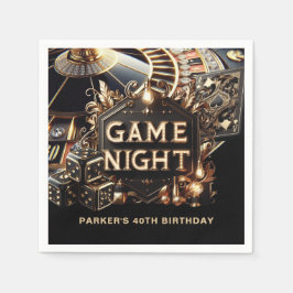 Guardanapo De Papel Casino Game Night Custom
