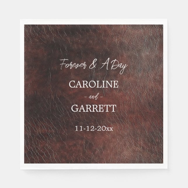 Guardanapo De Papel Castanho Castanho Castanho Faux Couve Ocidental (Frente)