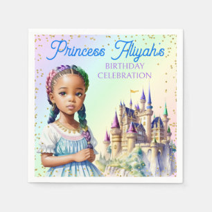 Guardanapo De Papel Castelo de Arco-íris da Fantasia da Princesa Paste