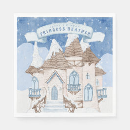 Guardanapo De Papel Castelo de Snowy Winter