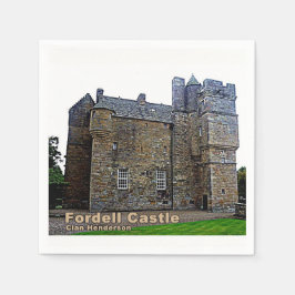 Guardanapo De Papel Castelo Fordell da Escócia - Henderson Clan