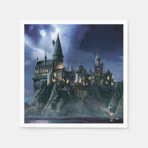 Guardanapo De Papel Castelo Harry Potter Hogwarts ao Luar