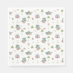 Guardanapo De Papel Castelo Medieval Dragon Knights Fairytale