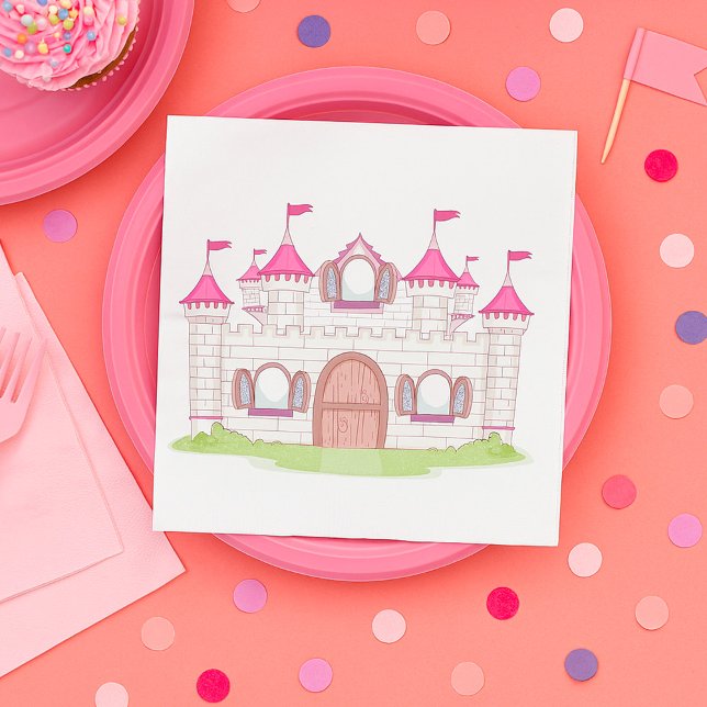 Guardanapo De Papel Castelo Rosa (Criador carregado)
