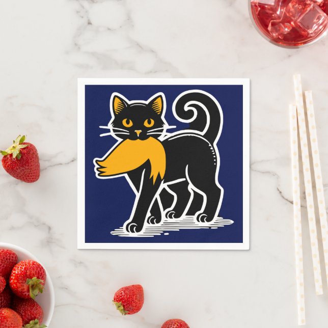 Guardanapo De Papel Cat Ladies Kamala | Harris Walz 2024 Blue (Insitu)