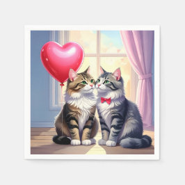 Guardanapo De Papel Cat Love