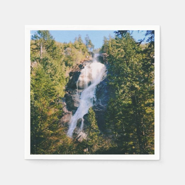 Guardanapo De Papel Cataratas Shannon, Squamish, Canadá  (Frente)