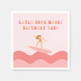 Guardanapo De Papel Cath Some Waves Birthday Babe Napkins