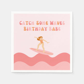 Guardanapo De Papel Cath Some Waves Birthday Babe Napkins