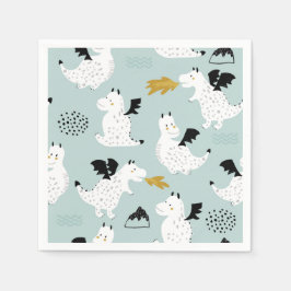 Guardanapo De Papel Cavaleiros e Dragões | Fairytale Festa de aniversá