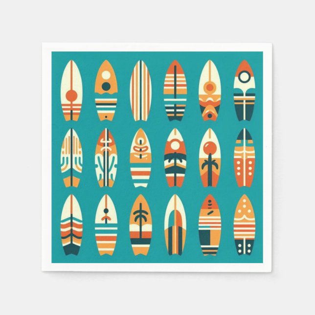 Guardanapo De Papel Cavalgadores de Ondas (Frente)