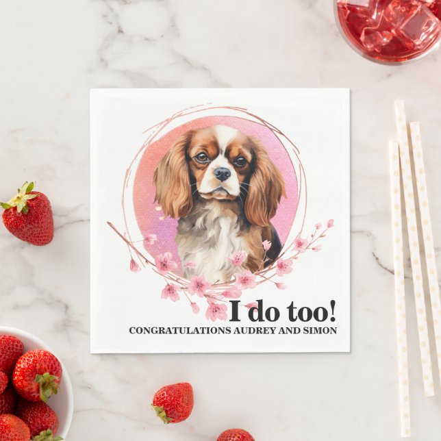 Guardanapo De Papel Cavalier King Charles Spaniel Eu Faço Muito Casame (Insitu)