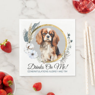 Guardanapo De Papel Cavalier King Charles Spaniel Wedding Napkins