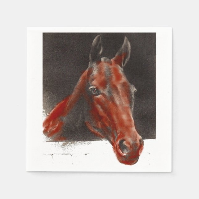 Guardanapo De Papel cavalo amigável (Frente)
