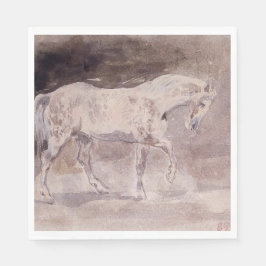 Guardanapo De Papel Cavalo Branco (por Eugene Delacroix)