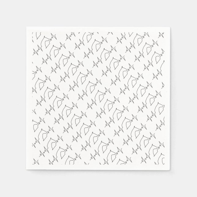 Guardanapo De Papel Cavalo de pulsação (Frente)