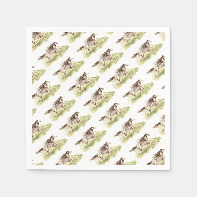 Guardanapo De Papel Cavalo em Execução (Frente)