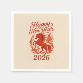 Guardanapo De Papel Cavalo Vermelho 2026