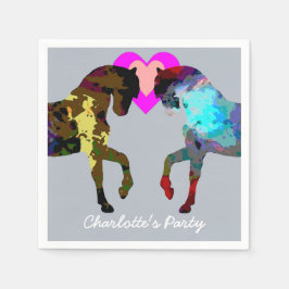 Guardanapo De Papel Cavalos Azuis Papel Personalizado Nápoles