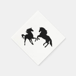Guardanapo De Papel Cavalos Casal Napkins - Família