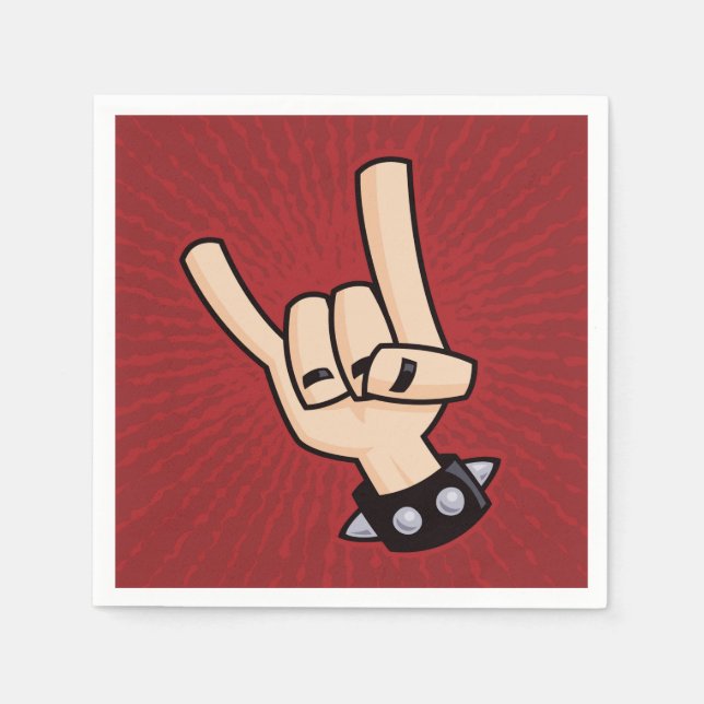 Guardanapo De Papel Cavalos Diabos de Metal Pesado (Frente)