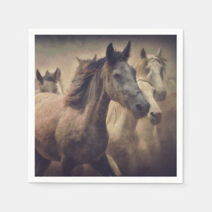 Guardanapo de Papel Cavalos Selvagens Elegantes