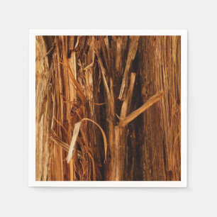 Guardanapo De Papel Cedar Textura de Latido de Madeira