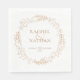 Guardanapo De Papel Celebração Chic Modern Floral Garland