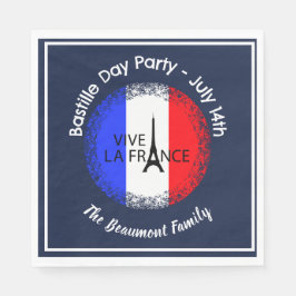 Guardanapo De Papel Celebração da 14 de julho do Dia da Bastilha