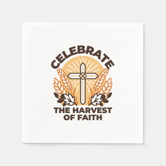 Guardanapo De Papel Celebração da Faith Harvest - Arte Inspiradora (Frente)