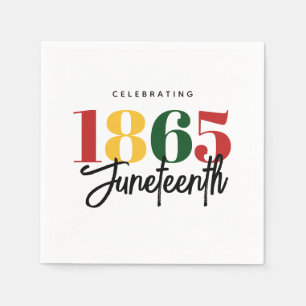 Guardanapo De Papel Celebração da História Negra da Liberdade em 1865