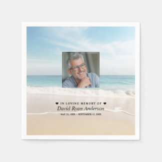 Guardanapo De Papel Celebração da Praia do Memorial do Funeral Fotográ