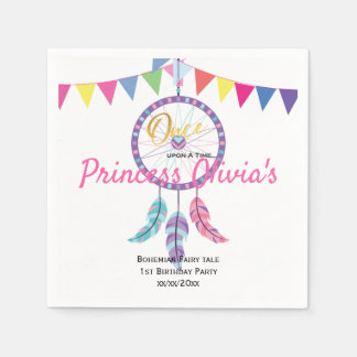 Guardanapo De Papel Celebração de Aniversário de Dreamcatcher