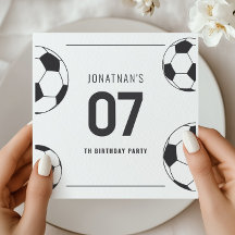 Celebração de Aniversário de Futebol Número Sete
