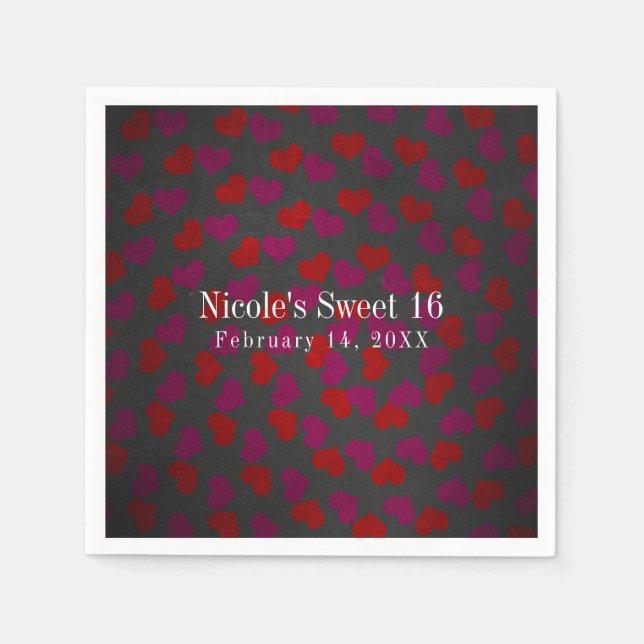 Guardanapo De Papel Celebração de Festas de aniversário do dia de os n (Frente)