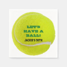 Guardanapo De Papel Celebração de tênis tem uma bola