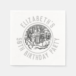 Guardanapo De Papel Celebração do 50º aniversário