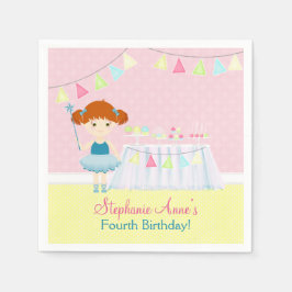 Guardanapo De Papel Celebração do Cupcake Ballerina