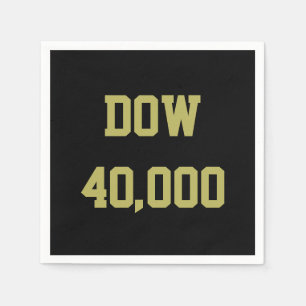 Guardanapo De Papel Celebração do mercado de ações da Dow 40000