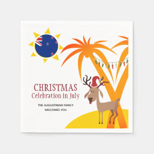 GUARDANAPO DE PAPEL CELEBRAÇÃO DO NATAL EM JULHO DE 2010