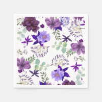 Celebração Elegante de Flores Roxas e Violetas