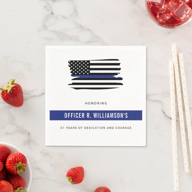 Guardanapo De Papel Celebração Personalizada de Reforma Policial (Insitu)