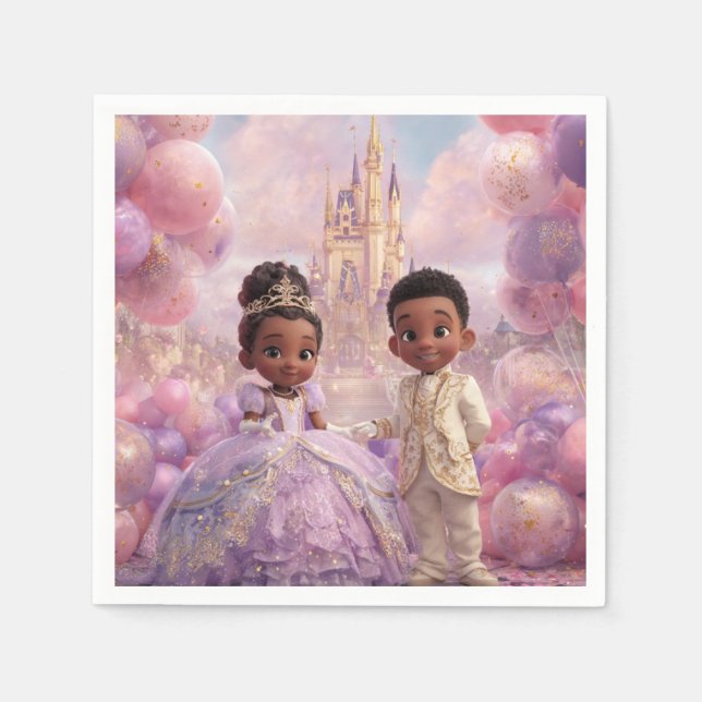 Guardanapo De Papel Celebração Real de Criança (Frente)