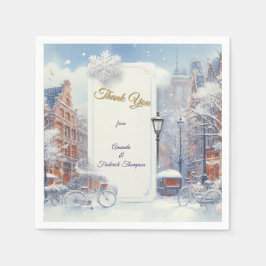 Guardanapo De Papel Celebrações de Inverno em Amsterdã