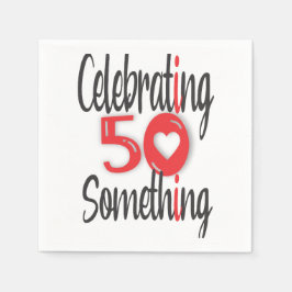 Guardanapo De Papel Celebrando 50 coisas
