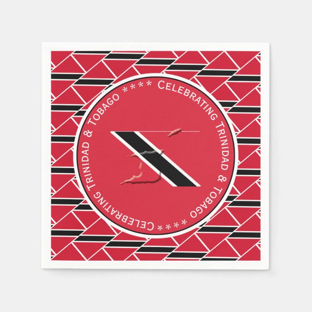 Guardanapo De Papel Celebrando o papel fotográfico personalizado TRINI (Frente)