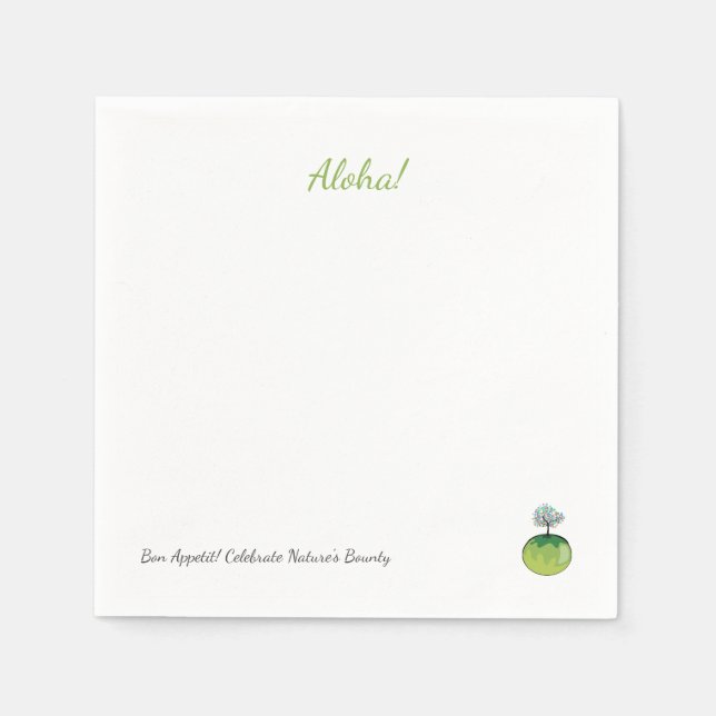 Guardanapo De Papel Celebrar a recompensa da natureza (Frente)