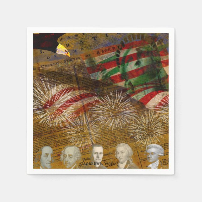 Guardanapo De Papel Celebrar Dia da Independência (Frente)